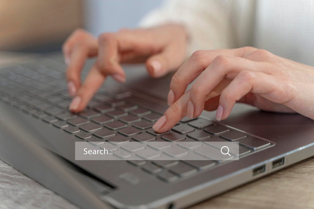 homepage concept with search bar